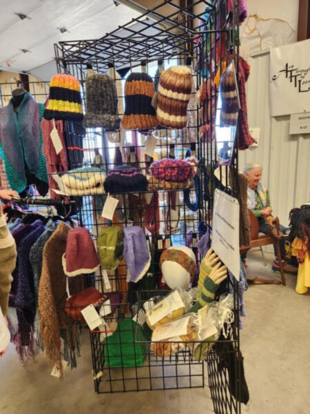 Kathy Konecki Mavwa 2023 Wool Festival Booth 2